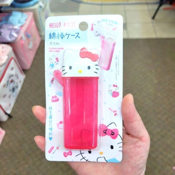 Brand New Japan Sanrio Hello Kitty Cotton Swabs Holder - Picture 1 of 7